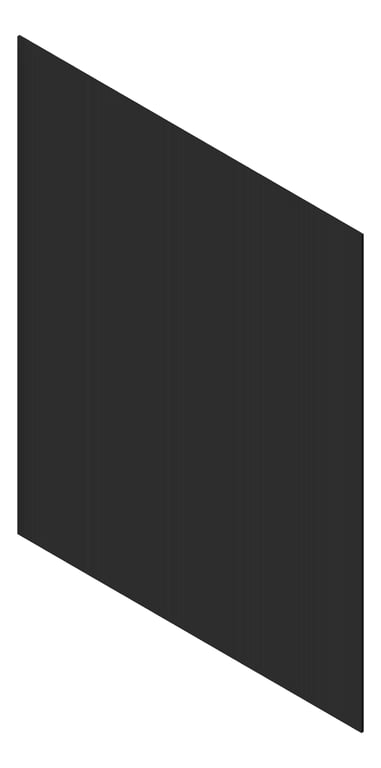 3D Presentation Image of Cladding Aluminium AliWood LiningBoard Vertical 70 Black