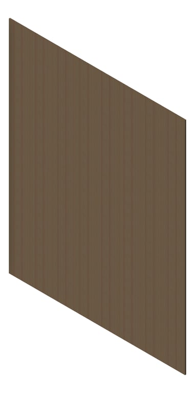 3D Presentation Image of Cladding Aluminium AliWood LiningBoard Vertical 70 CharcoalAsh