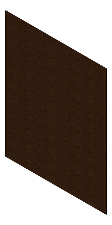 3D Presentation Image of Cladding Aluminium AliWood LiningBoard Vertical 70 Chestnut