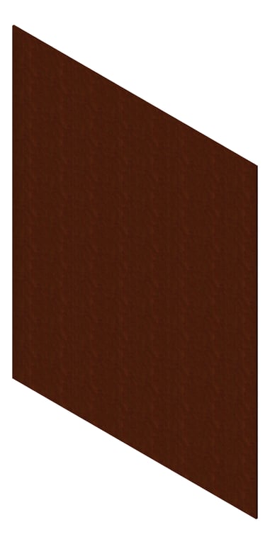3D Presentation Image of Cladding Aluminium AliWood LiningBoard Vertical 70 Corten