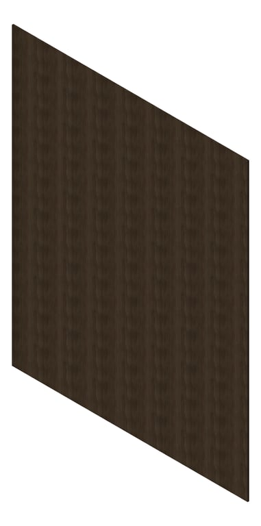 3D Presentation Image of Cladding Aluminium AliWood LiningBoard Vertical 70 Ebony