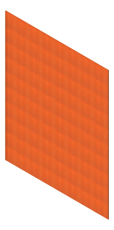 3D Presentation Image of Cladding Aluminium AliWood LiningBoard Vertical 70 SpottedGum