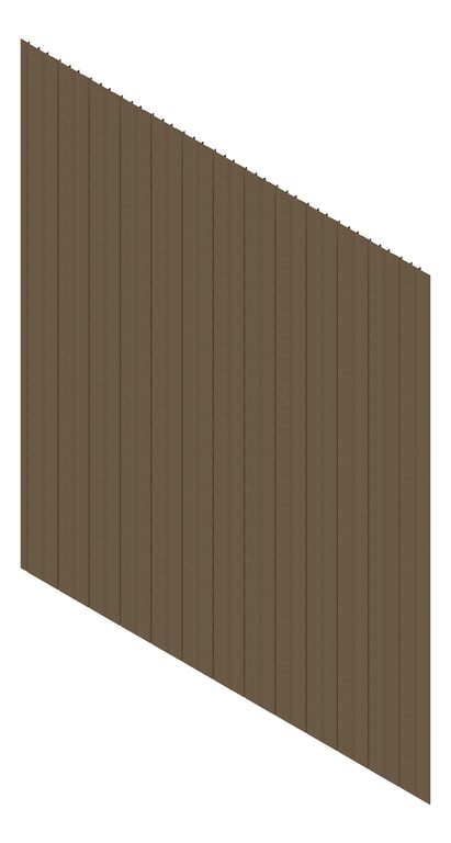 3D Presentation Image of Cladding Aluminium AliWood VLine