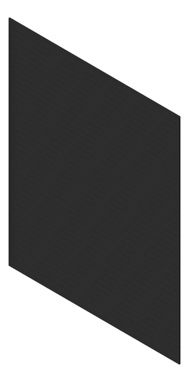 3D Presentation Image of Cladding Aluminium AliWood VLine Horizontal 150Castellated Black