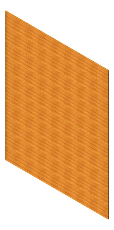 3D Presentation Image of Cladding Aluminium AliWood VLine Horizontal 150Castellated Blackbutt