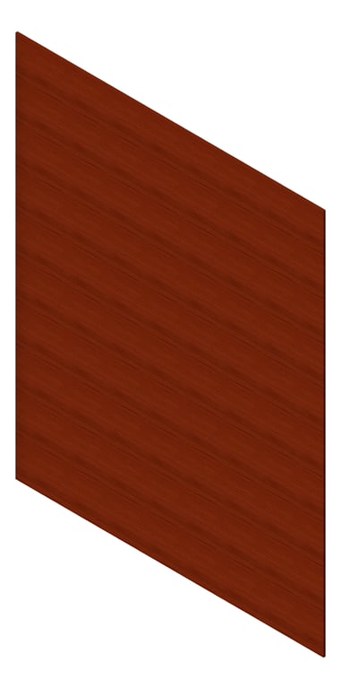 3D Presentation Image of Cladding Aluminium AliWood VLine Horizontal 150Castellated Bushwood