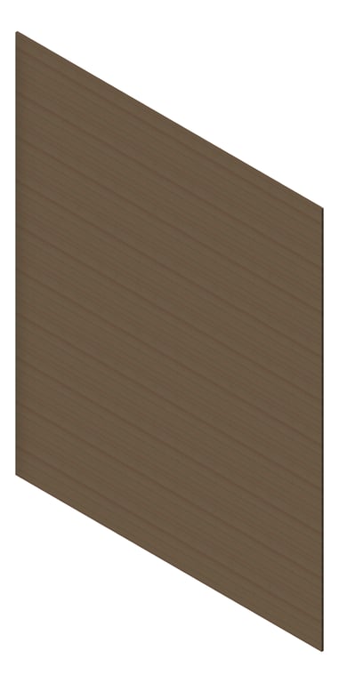 3D Presentation Image of Cladding Aluminium AliWood VLine Horizontal 150Castellated CharcoalAsh