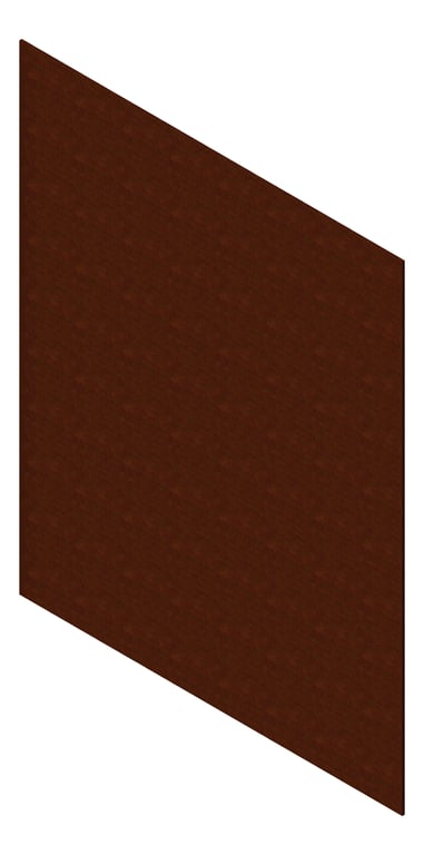 3D Presentation Image of Cladding Aluminium AliWood VLine Horizontal 150Castellated Corten