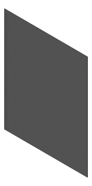 3D Presentation Image of Cladding Aluminium AliWood VLine Horizontal 150Castellated Monument