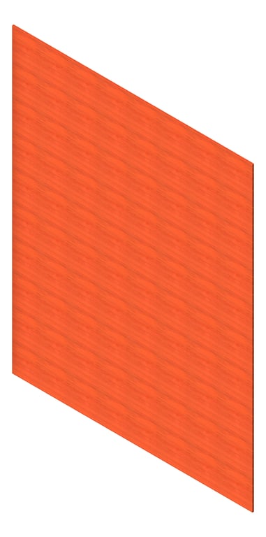 3D Presentation Image of Cladding Aluminium AliWood VLine Horizontal 150Castellated WesternRedCedar
