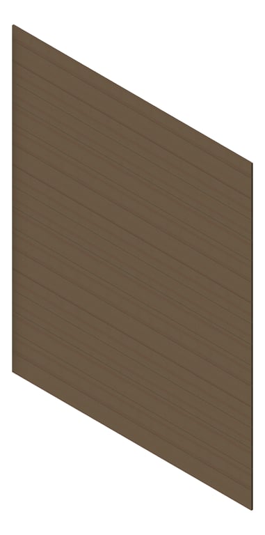 3D Presentation Image of Cladding Aluminium AliWood VLine Horizontal 180 CharcoalAsh