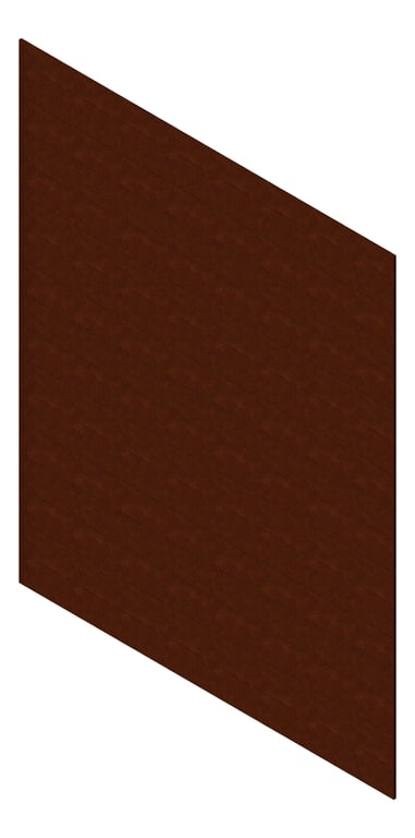 3D Presentation Image of Cladding Aluminium AliWood VLine Horizontal 180 Corten