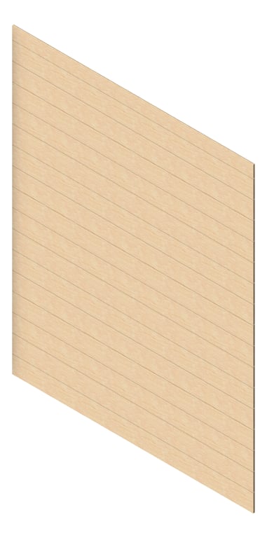 3D Presentation Image of Cladding Aluminium AliWood VLine Horizontal 180 Driftwood