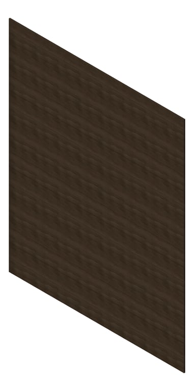 3D Presentation Image of Cladding Aluminium AliWood VLine Horizontal 180 Ebony