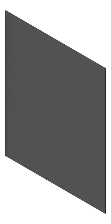 3D Presentation Image of Cladding Aluminium AliWood VLine Horizontal 180 Monument