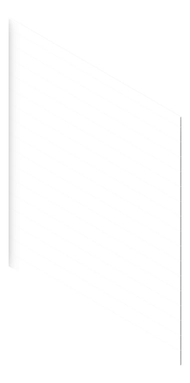 3D Presentation Image of Cladding Aluminium AliWood VLine Horizontal 180 White