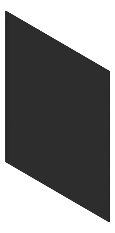 3D Presentation Image of Cladding Aluminium AliWood VLine Horizontal 200Shadowline Black