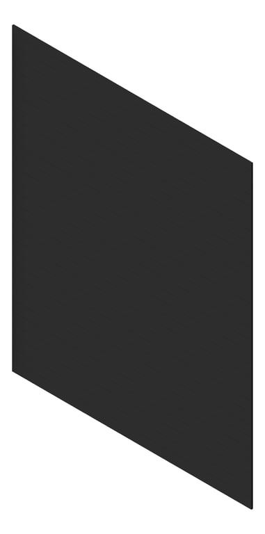 3D Presentation Image of Cladding Aluminium AliWood VLine Horizontal 210 Black