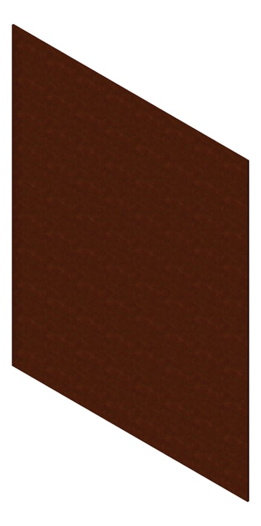 3D Presentation Image of Cladding Aluminium AliWood VLine Horizontal 210 Corten