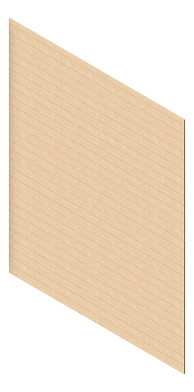 3D Presentation Image of Cladding Aluminium AliWood VLine Horizontal 210 Driftwood