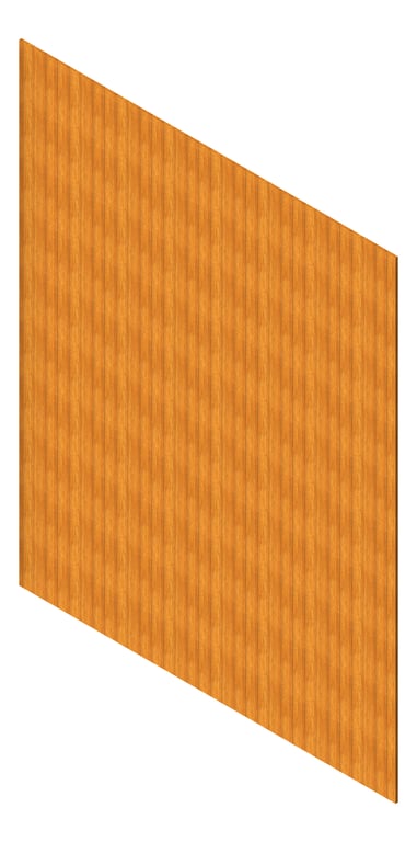 3D Presentation Image of Cladding Aluminium AliWood VLine Vertical 150Castellated Blackbutt