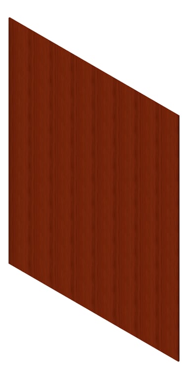 3D Presentation Image of Cladding Aluminium AliWood VLine Vertical 150Castellated Bushwood