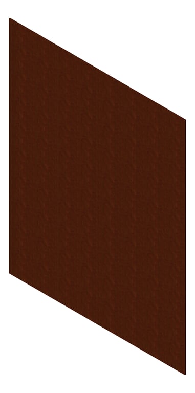 3D Presentation Image of Cladding Aluminium AliWood VLine Vertical 150Castellated Corten