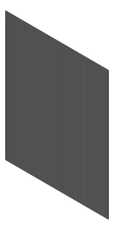 3D Presentation Image of Cladding Aluminium AliWood VLine Vertical 150Castellated Monument