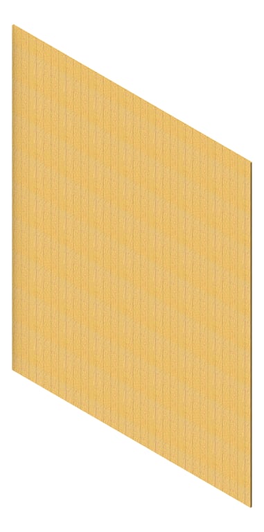 3D Presentation Image of Cladding Aluminium AliWood VLine Vertical 150Castellated SiberianLarch