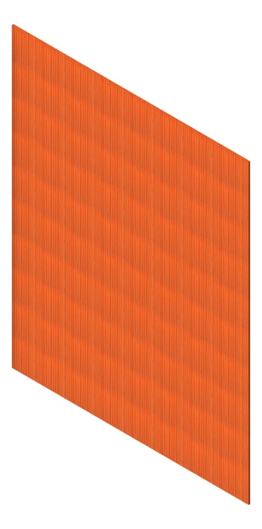 3D Presentation Image of Cladding Aluminium AliWood VLine Vertical 150Castellated SpottedGum