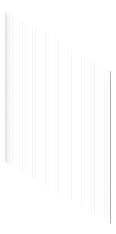 3D Presentation Image of Cladding Aluminium AliWood VLine Vertical 150Castellated White