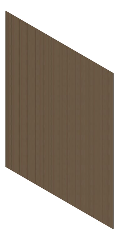 3D Presentation Image of Cladding Aluminium AliWood VLine Vertical 180 CharcoalAsh