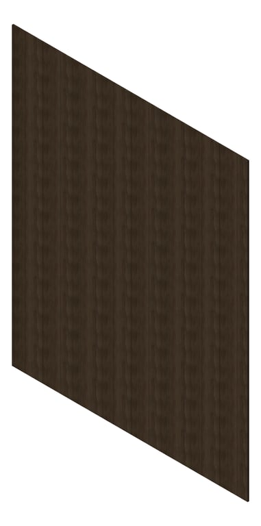 3D Presentation Image of Cladding Aluminium AliWood VLine Vertical 180 Ebony