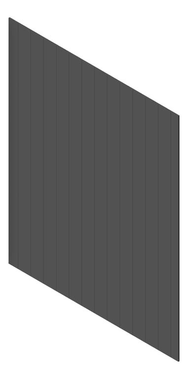 3D Presentation Image of Cladding Aluminium AliWood VLine Vertical 180 Monument