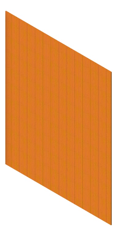 3D Presentation Image of Cladding Aluminium AliWood VLine Vertical 180 Snowgum