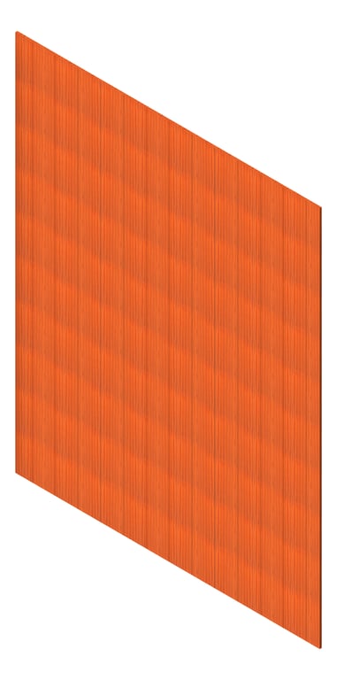 3D Presentation Image of Cladding Aluminium AliWood VLine Vertical 180 SpottedGum