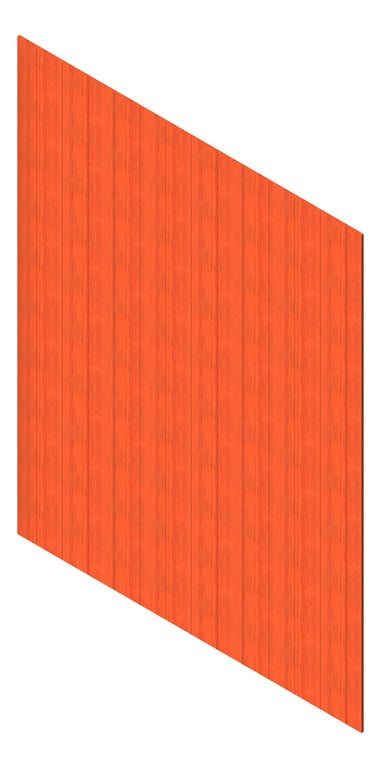 3D Presentation Image of Cladding Aluminium AliWood VLine Vertical 180 WesternRedCedar