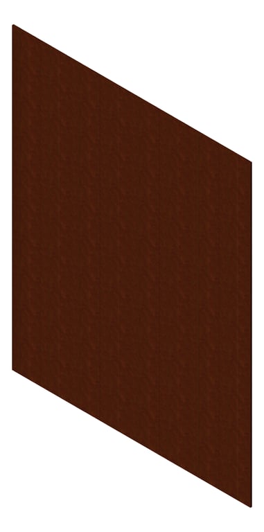 3D Presentation Image of Cladding Aluminium AliWood VLine Vertical 200Shadowline Corten