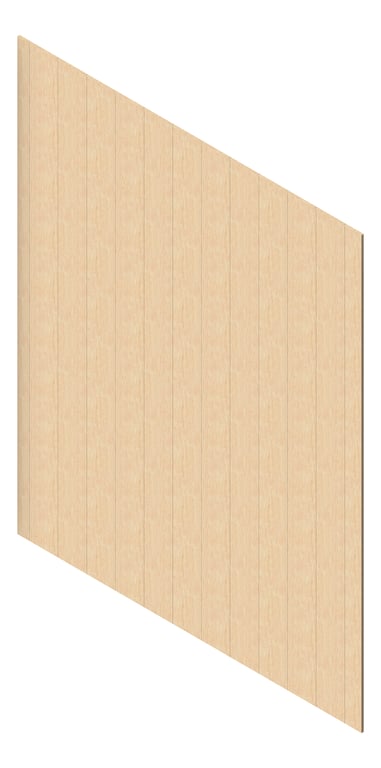 3D Presentation Image of Cladding Aluminium AliWood VLine Vertical 200Shadowline Driftwood