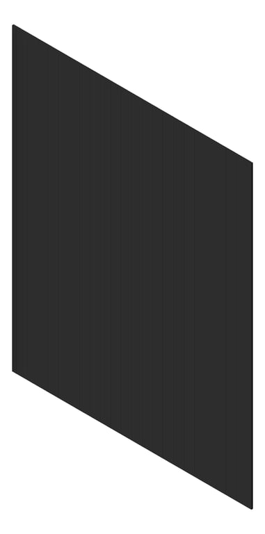 3D Presentation Image of Cladding Aluminium AliWood VLine Vertical 210 Black