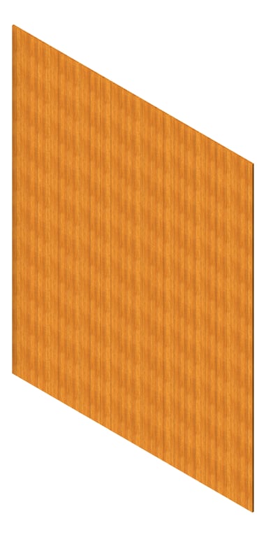 3D Presentation Image of Cladding Aluminium AliWood VLine Vertical 210 Blackbutt