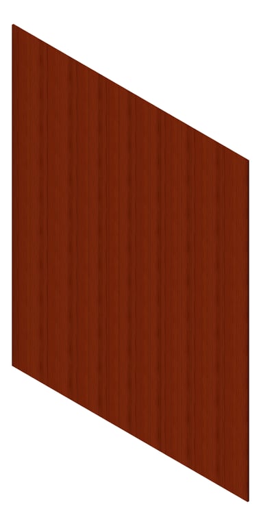 3D Presentation Image of Cladding Aluminium AliWood VLine Vertical 210 Bushwood