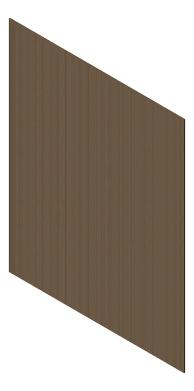 3D Presentation Image of Cladding Aluminium AliWood VLine Vertical 210 CharcoalAsh