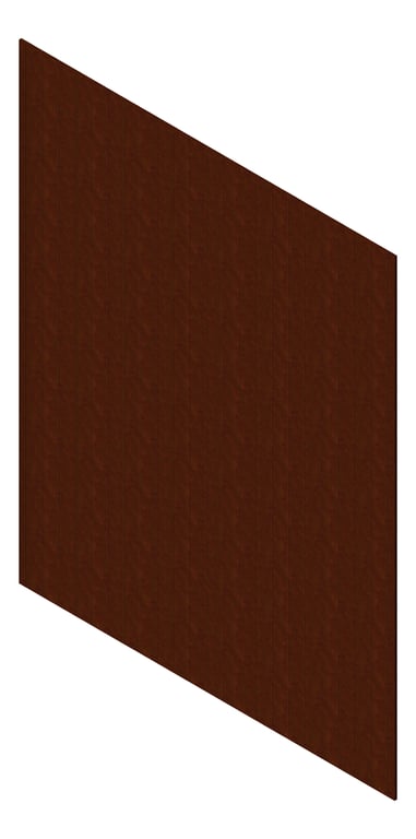 3D Presentation Image of Cladding Aluminium AliWood VLine Vertical 210 Corten