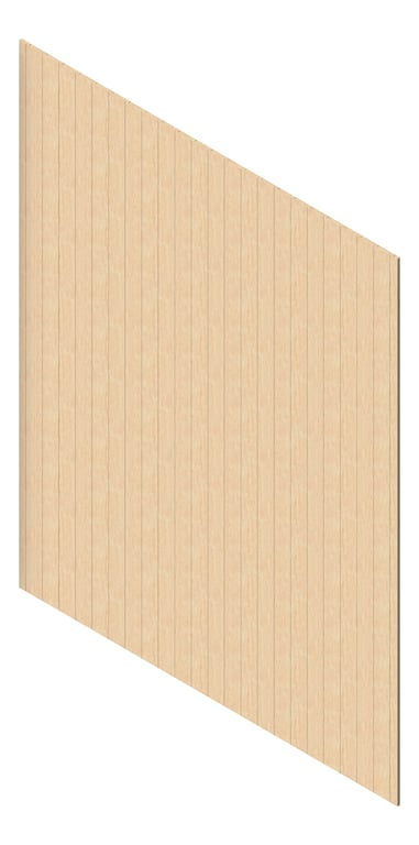 3D Presentation Image of Cladding Aluminium AliWood VLine Vertical 210 Driftwood