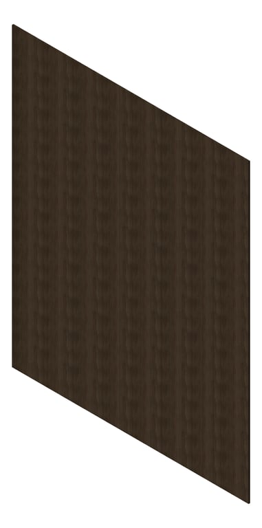 3D Presentation Image of Cladding Aluminium AliWood VLine Vertical 210 Ebony