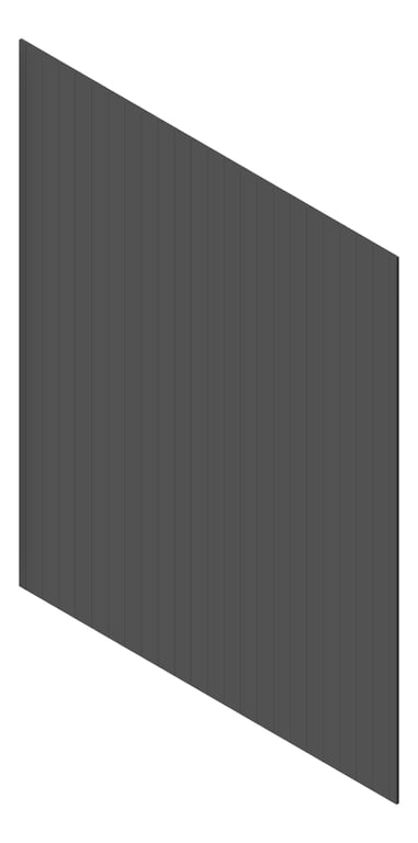 3D Presentation Image of Cladding Aluminium AliWood VLine Vertical 210 Monument