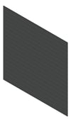 3D Shaded Image of Cladding Aluminium Alumatex ChannelGapBoard Horizontal 150 Bass Material