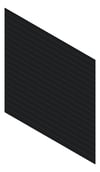 3D Shaded Image of Cladding Aluminium Alumatex ChannelGapBoard Horizontal 150 Black Material