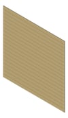 3D Presentation Image of Cladding Aluminium Alumatex ChannelGapBoard Horizontal 150 CoastalCedar Material
